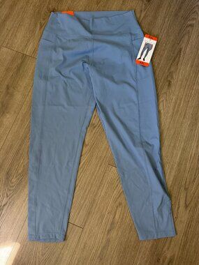 Danskin Light Blue High-Waist Leggings (see description regarding size)